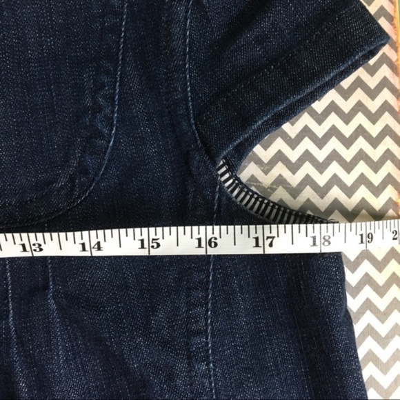 CLOSING SALE LOFT Denim Button Closure Bolero - Picture 5 of 8